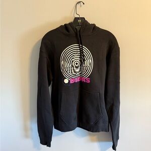 Adidas Black Fleece Hoodie with Optical Graphic